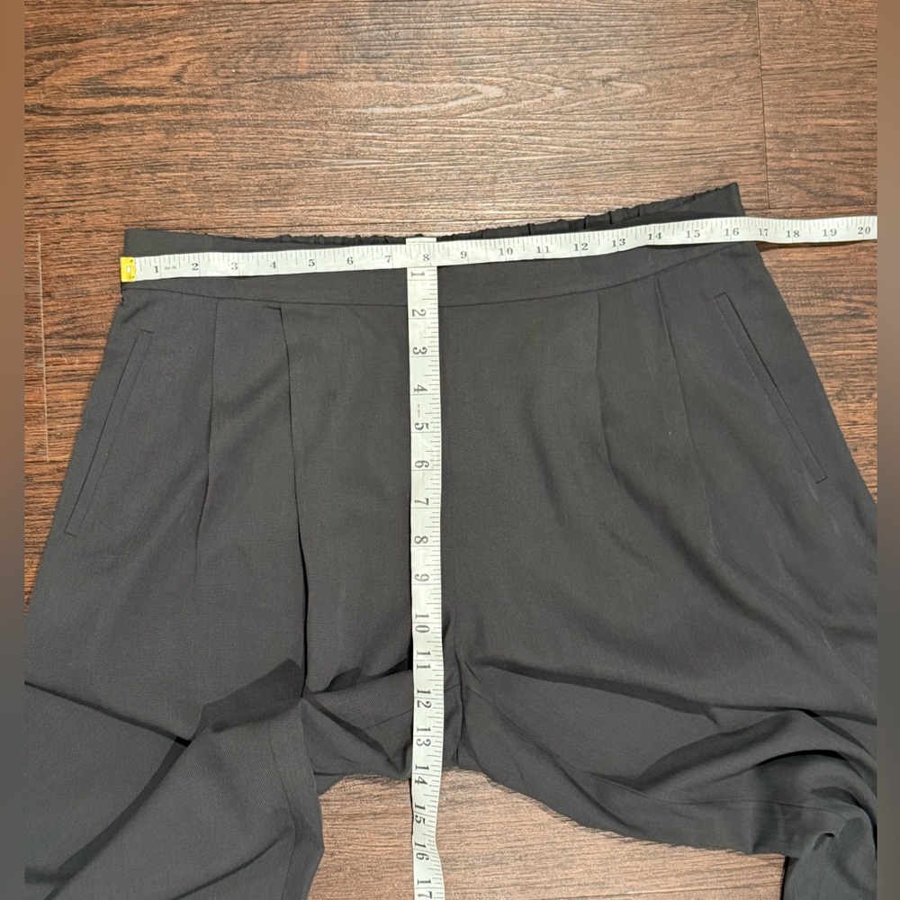 Eileen Fisher Wide Leg Pants Womens Size Medium Crop Pull On Grey Minimalist - Picture 8 of 11